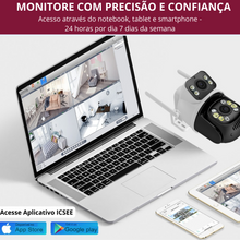 Carregar imagem no visualizador da galeria, Câmera de Segurança - Wifi - 4k Ultra HD - Visão Dupla Pro