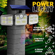 Carregar imagem no visualizador da galeria, Holofote Solar LED 800W com 3 Cabeças- PowerLight