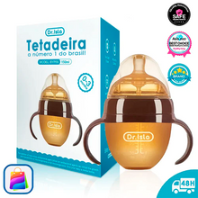 Carregar imagem no visualizador da galeria, Mamadeira de Silicone Anti-Asfixia e Antibacteriana - Simulador de seio