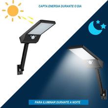 Carregar imagem no visualizador da galeria, Luminária Holofote FQ Led com Painel Solar