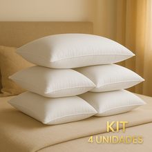 Carregar imagem no visualizador da galeria, Kit 4 Travesseiros Pluma do Ganso – Antialérgicos
