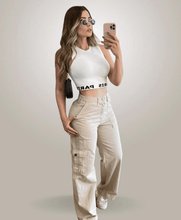 Carregar imagem no visualizador da galeria, Calça Cargo - Curvas Perfeitas - Mais Vendido
