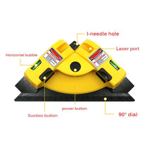 Carregar imagem no visualizador da galeria, Nível, Prumo e Esquadro a Laser - 3 em 1
