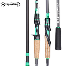Carregar imagem no visualizador da galeria, Vara de Pescar Para Carretilha ou Molinete 135/143g Sougayilang Carbono Ultraleve
