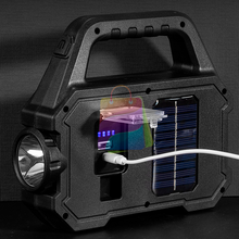 Carregar imagem no visualizador da galeria, Lanterna LED Portátil Recarregável a Luz Solar USB - LightPro
